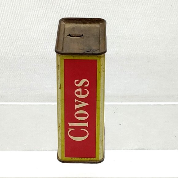 Schilling & Co Cloves Spice Tin 2 Oz 1930s Retro Kitchen Décor Collectible VTG - Picture 4 of 6